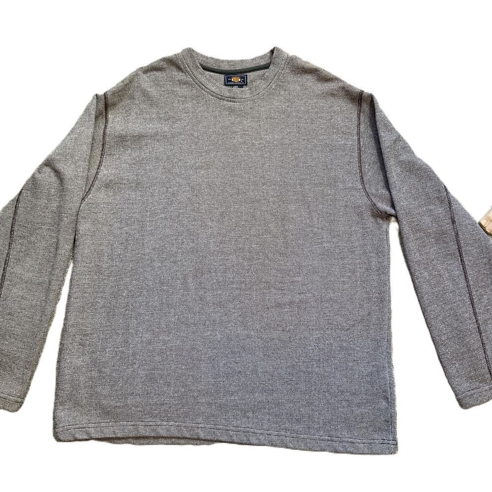 Route 66 Brown Long Sleeve Crew‎ Neck Sweater Grandpa Core Preppy Academia Large